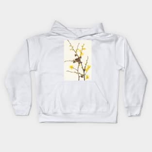 Witch-hazel - Botanical Illustration Kids Hoodie